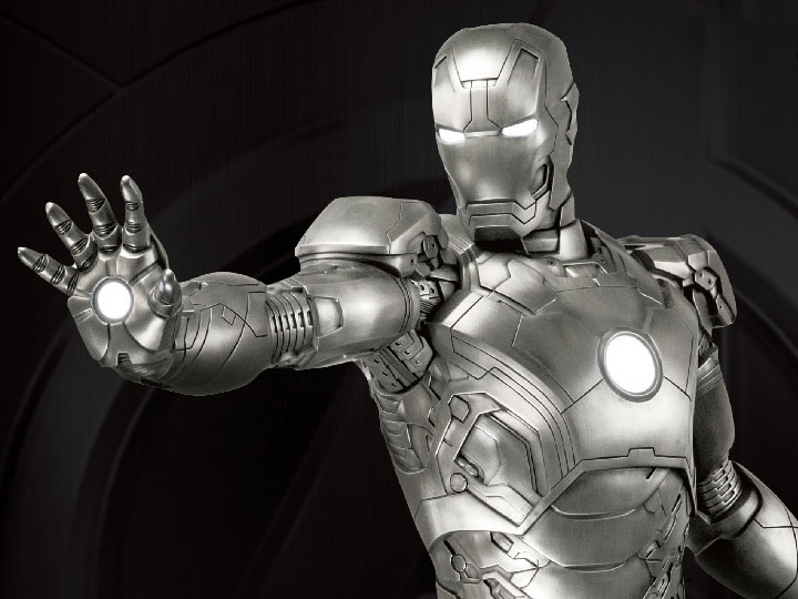 Marvel LS-022SP Iron Man Mark 43 Pewter Finish Special Edition Statue Gallery Image 1