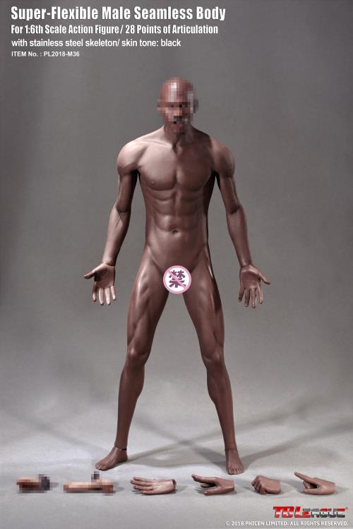 Super-Flexible Male Seamless 1/6 Scale Muscular Body (M36) Gallery Image 4