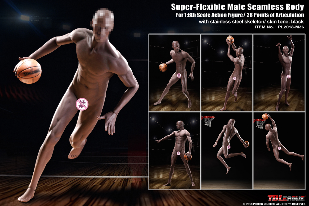 Super-Flexible Male Seamless 1/6 Scale Muscular Body (M36) Gallery Image 3