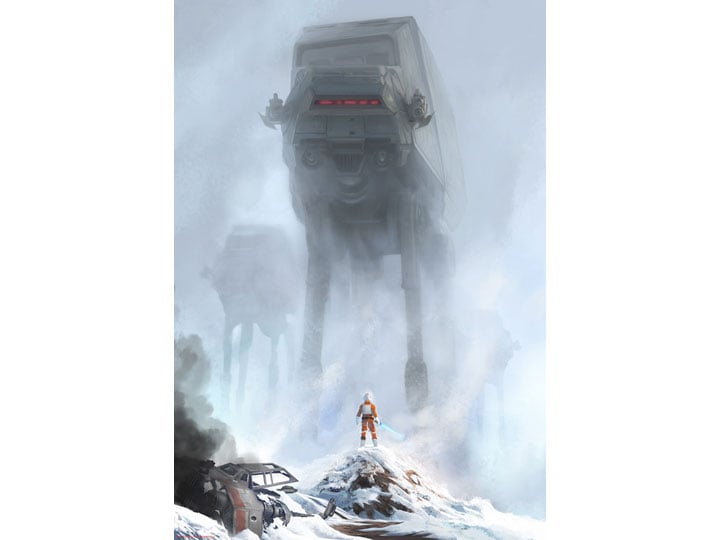 Star Wars Too Strong for Blasters SDCC 2018 Exclusive Lithograph Gallery Image 1