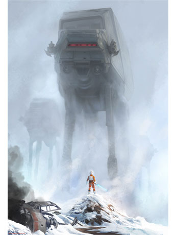 Star Wars Too Strong for Blasters SDCC 2018 Exclusive Lithograph Gallery Image 2