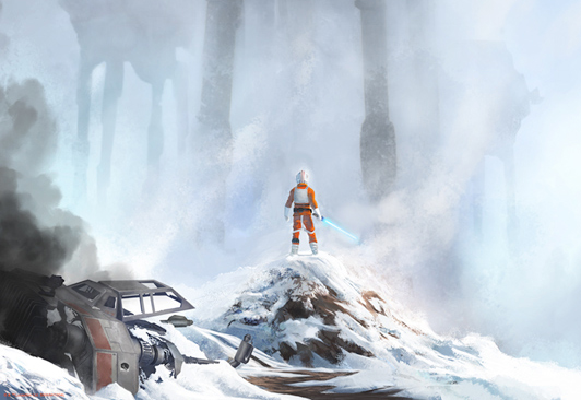 Star Wars Too Strong for Blasters SDCC 2018 Exclusive Lithograph Gallery Image 4