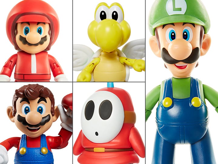 World of Nintendo 4" Figure Series 13 Set of 5 Gallery Image 1