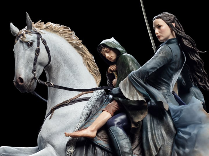 The Lord of the Rings Arwen & Frodo On Asfaloth Statue