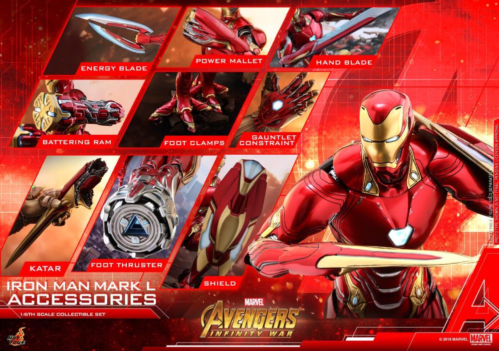Avengers: Infinity War ACS004 Iron Man Mark L 1/6 Scale Accessory Set Gallery Image 3