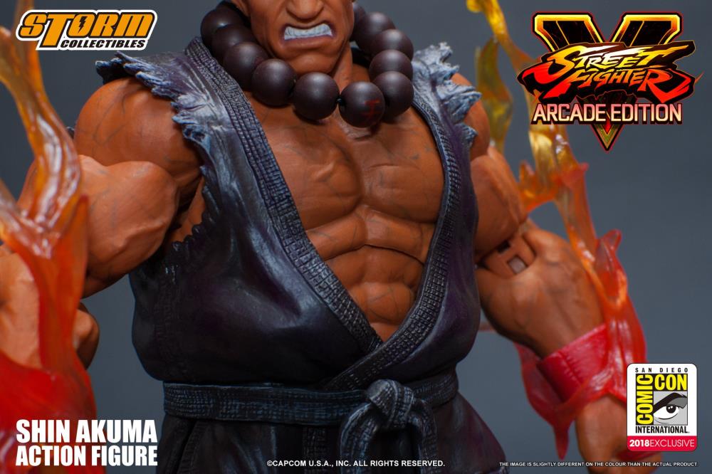 Street Fighter V Shin Akuma 1/12 Scale SDCC 2018 Exclusive Action Figure Gallery Image 9