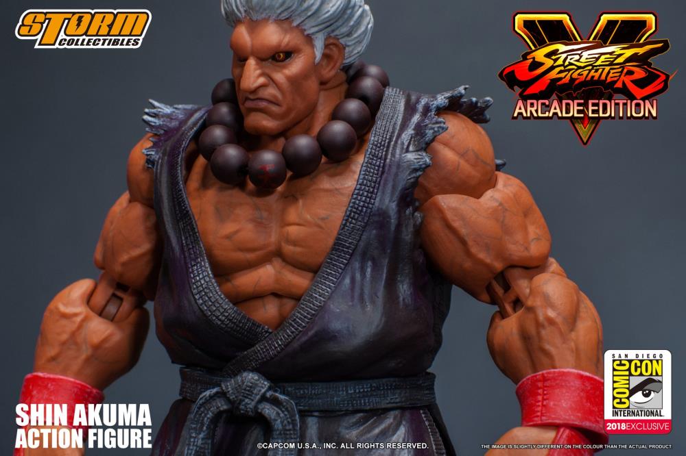 Street Fighter V Shin Akuma 1/12 Scale SDCC 2018 Exclusive Action Figure Gallery Image 10