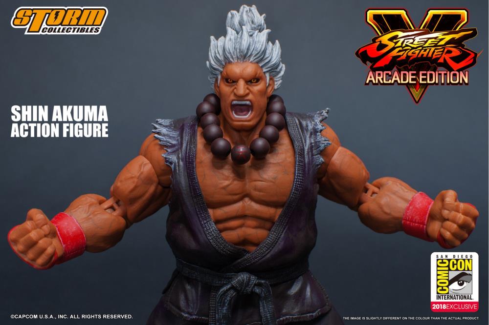 Street Fighter V Shin Akuma 1/12 Scale SDCC 2018 Exclusive Action Figure Gallery Image 6