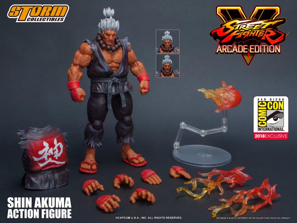 Street Fighter V Shin Akuma 1/12 Scale SDCC 2018 Exclusive Action Figure Gallery Image 11