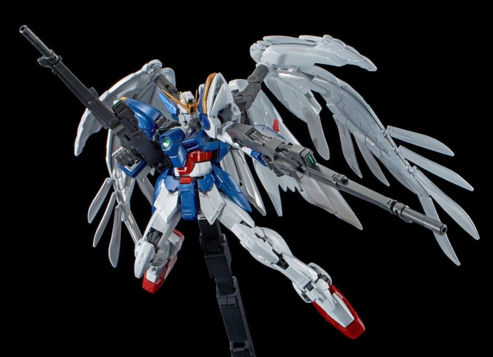 Gundam Wing: Endless Waltz RG Wing Gundam Zero & Drei Zwerg (Titanium Finish) Exclusive 1/144 Scale Model Kit Gallery Image 6