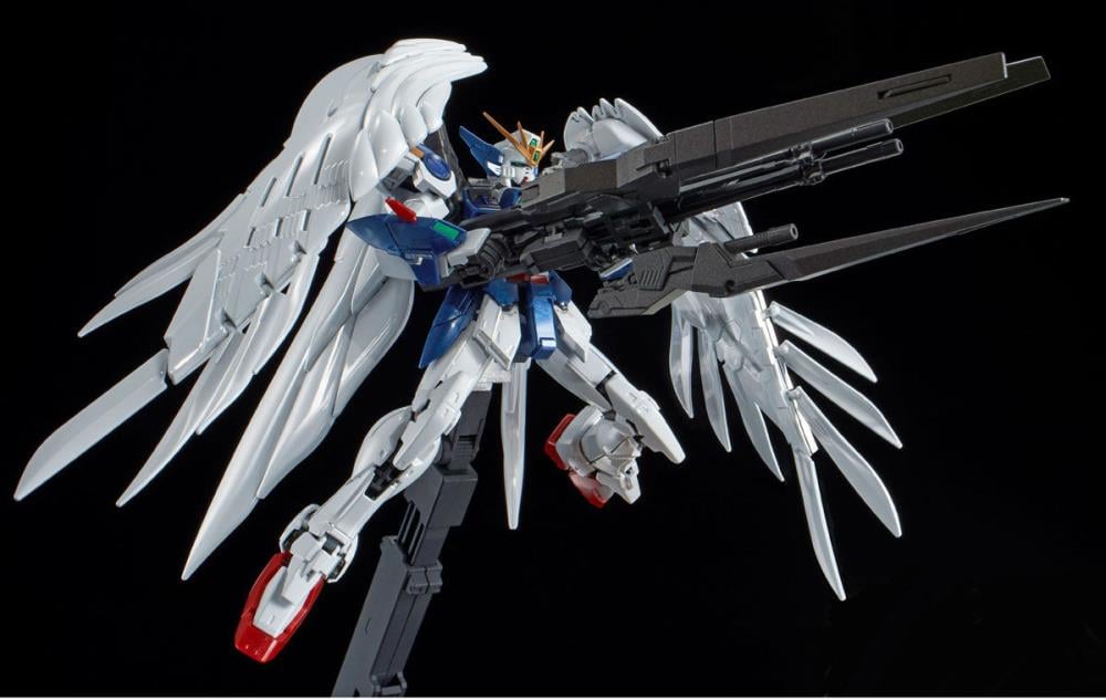Gundam Wing: Endless Waltz RG Wing Gundam Zero & Drei Zwerg (Titanium Finish) Exclusive 1/144 Scale Model Kit Gallery Image 10