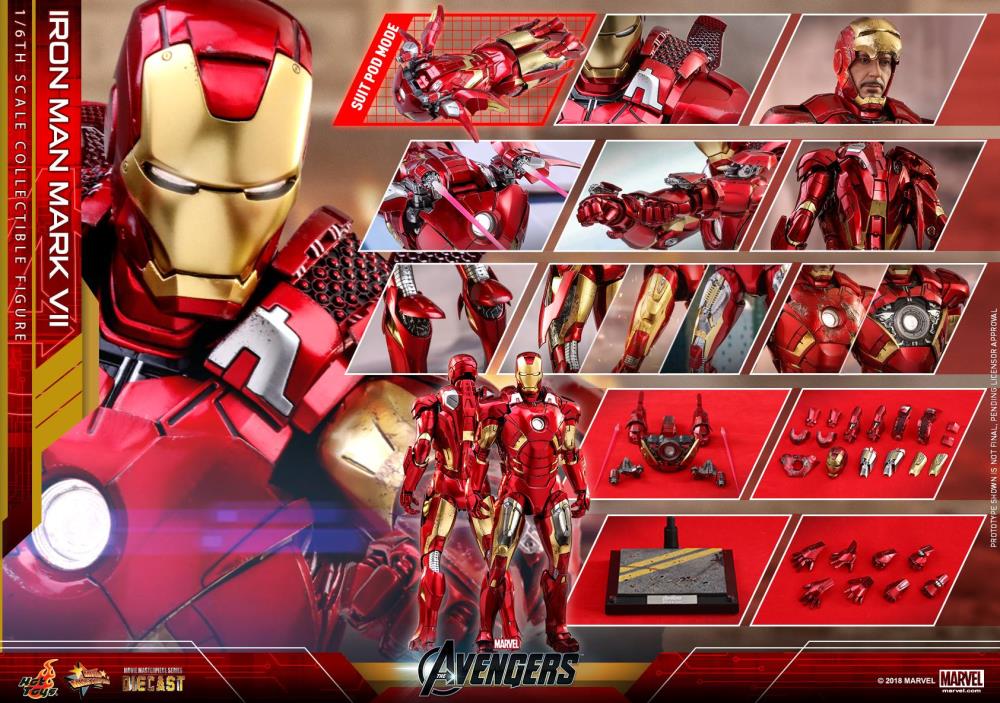 The Avengers MMS500D27 Iron Man Mark VII 1/6 Scale Collectible Figure Gallery Image 29