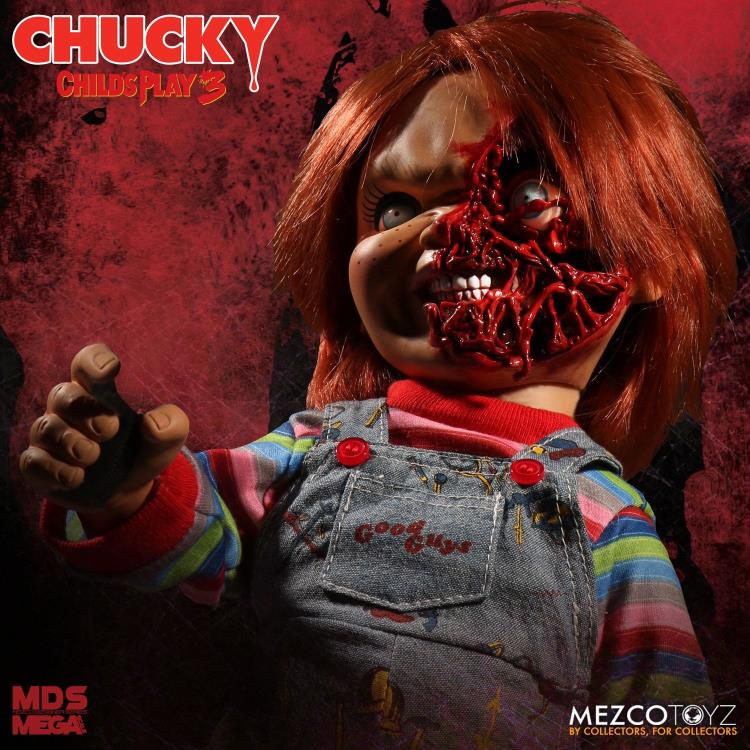 Child's Play 3 Mezco Designer Series Talking Pizza Face Chucky Gallery Image 9