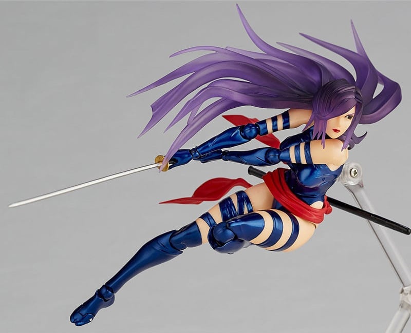 Marvel Amazing Yamaguchi Revoltech No.010 Psylocke Action Figure Gallery Image 7