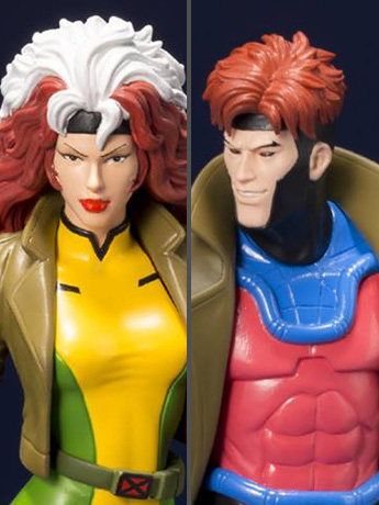 X-Men '92 ArtFX+ Gambit & Rogue Statue Two-Pack Gallery Image 2