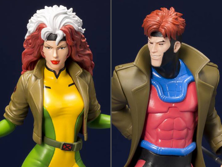 X-Men '92 ArtFX+ Gambit & Rogue Statue Two-Pack Gallery Image 1