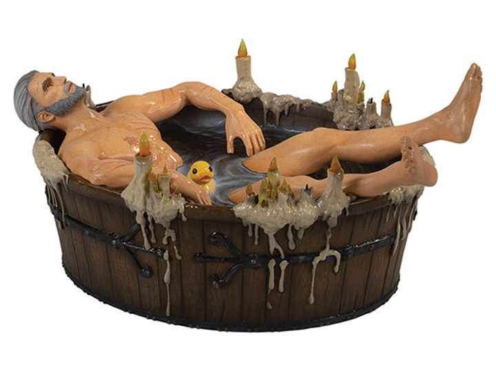 The Witcher 3: Wild Hunt Geralt in Bath Statuette Gallery Image 1