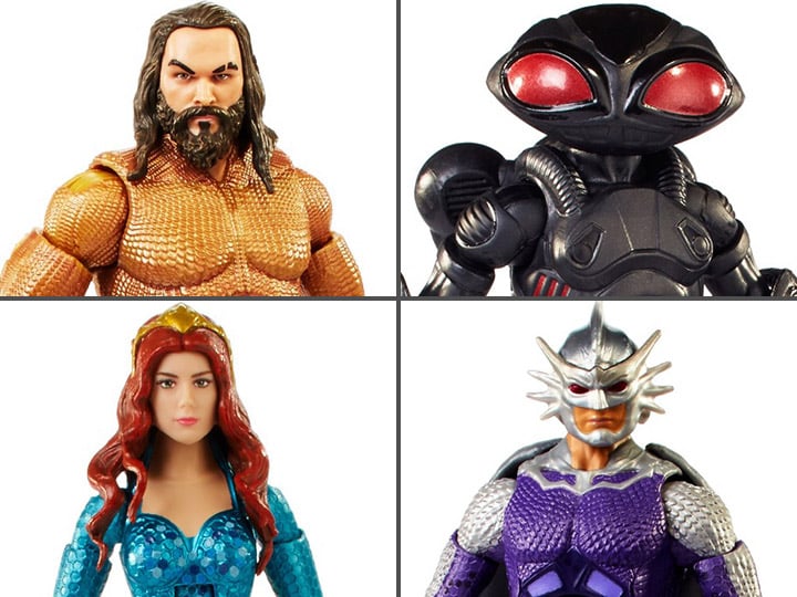Aquaman DC Comics Multiverse Set of 4 Figures (Collect & Connect Trench Warrior) Gallery Image 1