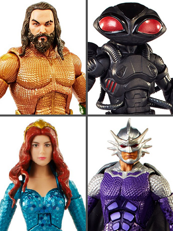 Aquaman DC Comics Multiverse Set of 4 Figures (Collect & Connect Trench Warrior) Gallery Image 2