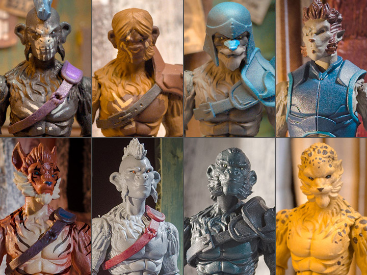 Animal Warriors of The Kingdom Wave 1.5 Set of 8 Figures Gallery Image 1