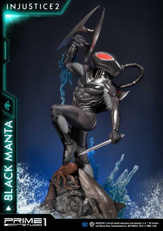 Injustice 2 Premium Masterline Black Manta 1/4 Scale Statue Gallery Image 9
