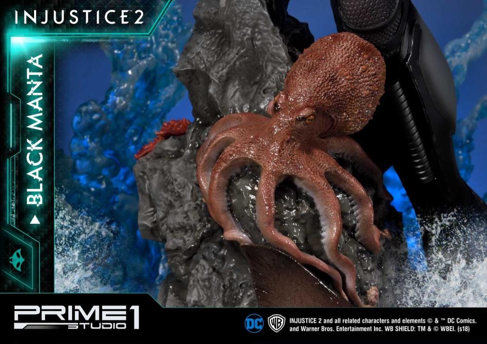 Injustice 2 Premium Masterline Black Manta 1/4 Scale Statue Gallery Image 13