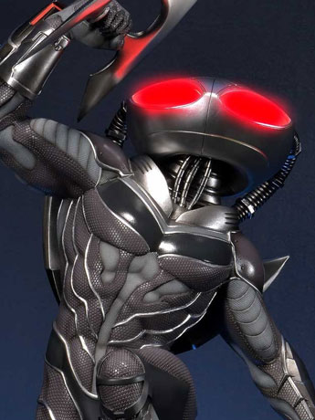 Injustice 2 Premium Masterline Black Manta 1/4 Scale Statue Gallery Image 2
