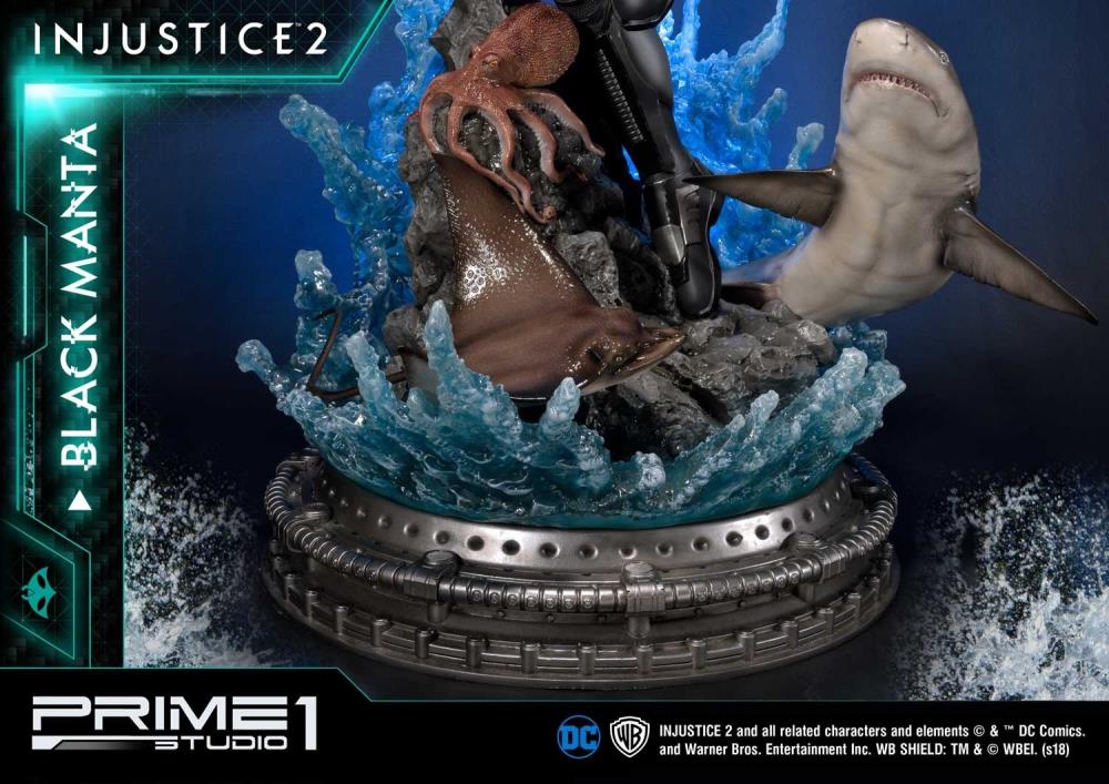 Injustice 2 Premium Masterline Black Manta 1/4 Scale Statue Gallery Image 11