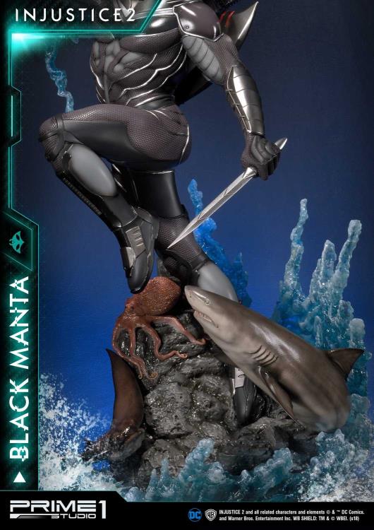 Injustice 2 Premium Masterline Black Manta 1/4 Scale Statue Gallery Image 10