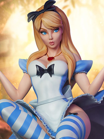 Fairytale Fantasies Collection Alice in Wonderland Statue Gallery Image 2