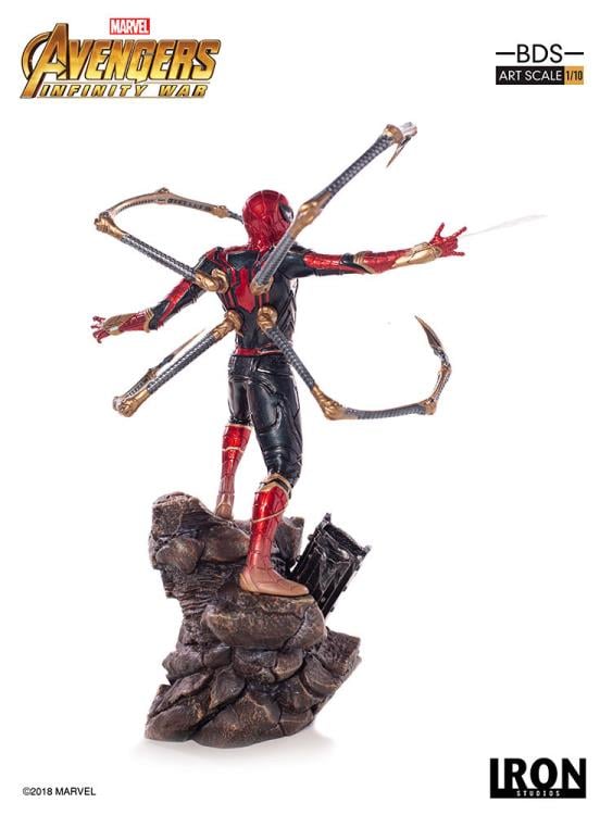 Avengers: Infinity War Battle Diorama Series Iron Spider 1/10 Art Scale Statue Gallery Image 11