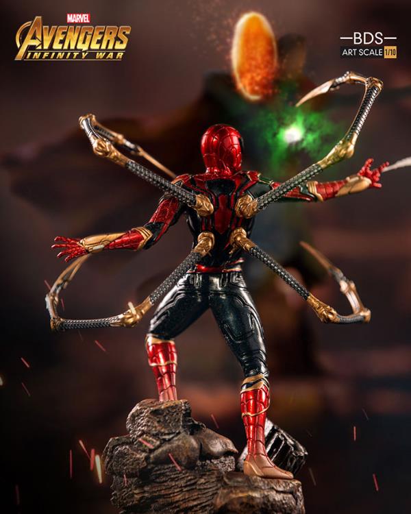 Avengers: Infinity War Battle Diorama Series Iron Spider 1/10 Art Scale Statue Gallery Image 4