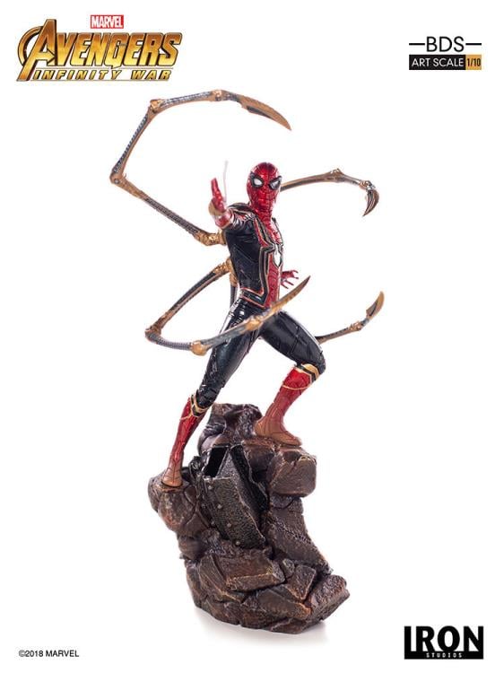 Avengers: Infinity War Battle Diorama Series Iron Spider 1/10 Art Scale Statue Gallery Image 12