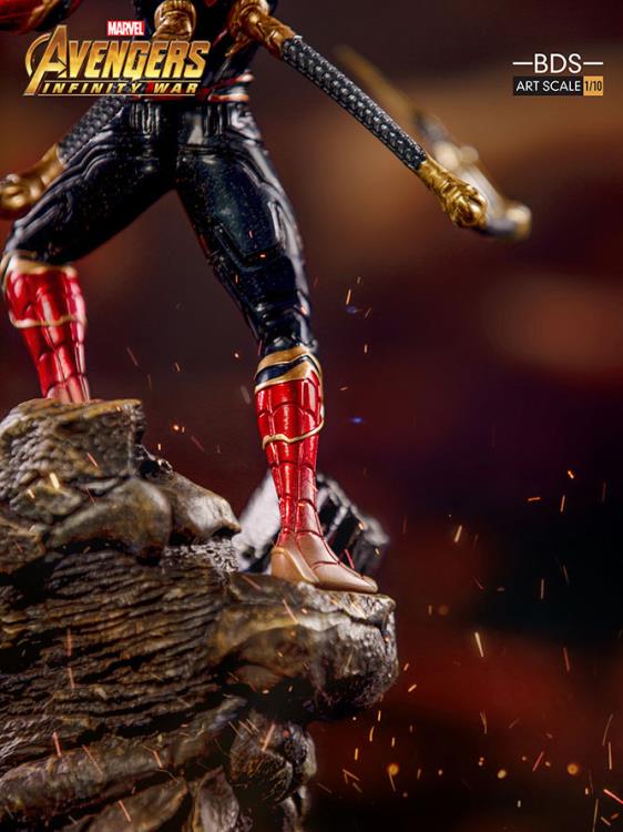 Avengers: Infinity War Battle Diorama Series Iron Spider 1/10 Art Scale Statue Gallery Image 7