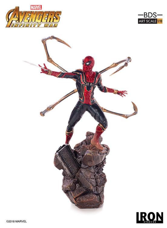 Avengers: Infinity War Battle Diorama Series Iron Spider 1/10 Art Scale Statue Gallery Image 9