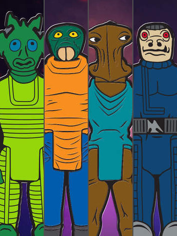 Star Wars Cantina Adventure SDCC 2018 Exclusive Enamel Pin Set Gallery Image 2