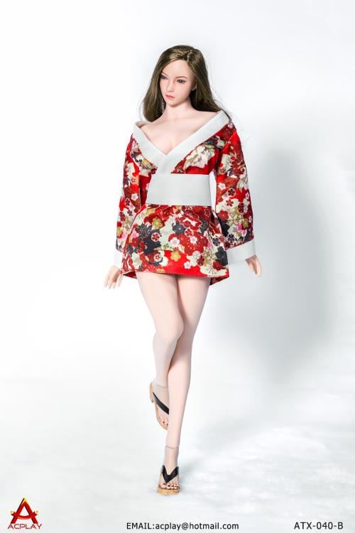 Kimono (Red) 1/6 Scale Accessory Set Gallery Image 4