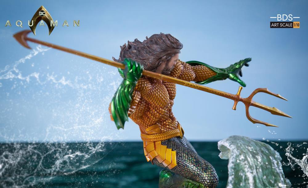 Aquaman Battle Diorama Series Aquaman 1/10 Art Scale Statue Gallery Image 9