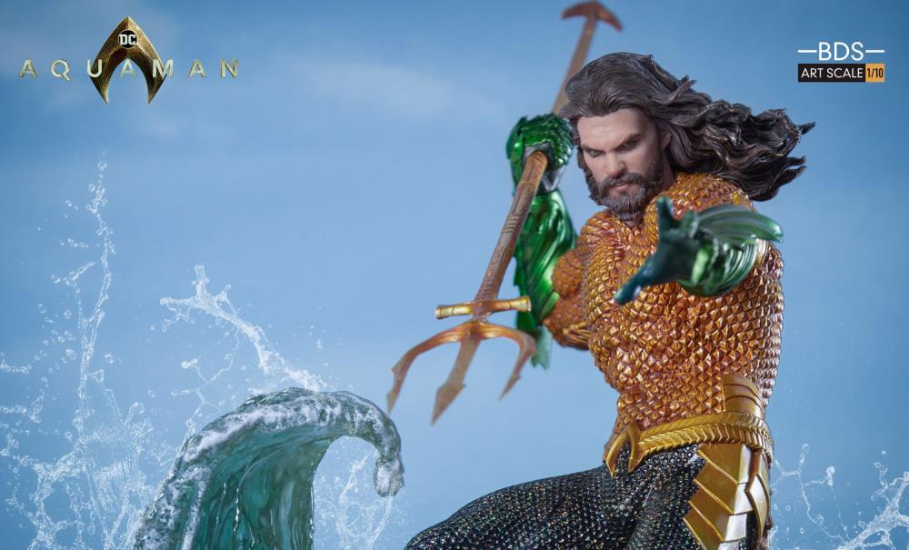Aquaman Battle Diorama Series Aquaman 1/10 Art Scale Statue Gallery Image 4