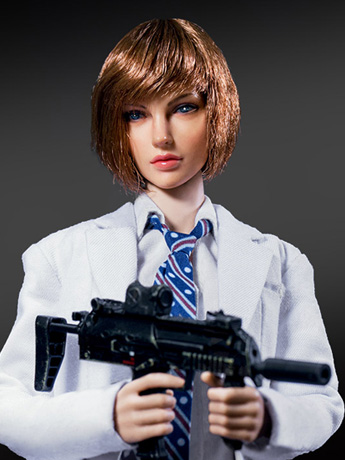Battle Girl's Uniform (White) 1/6 Scale Accessory Set Gallery Image 2