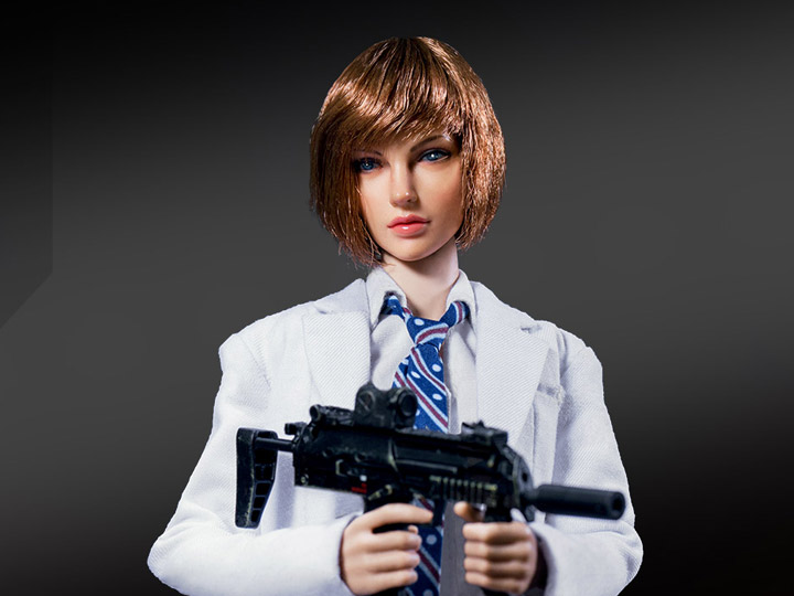 Battle Girl's Uniform (White) 1/6 Scale Accessory Set Gallery Image 1