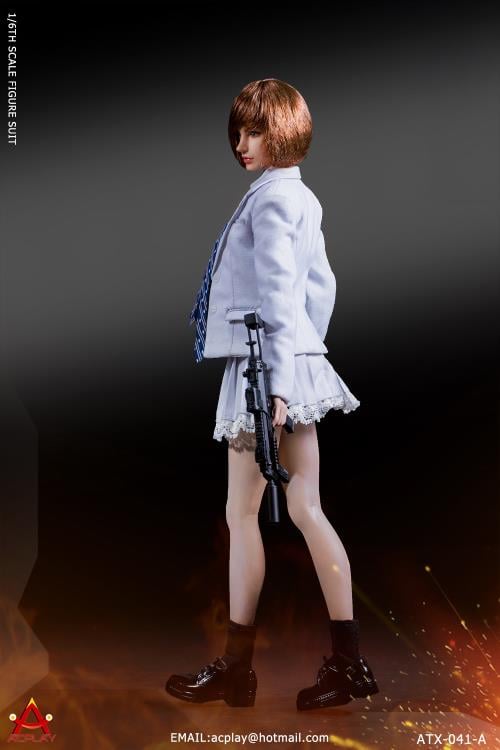 Battle Girl's Uniform (White) 1/6 Scale Accessory Set Gallery Image 4