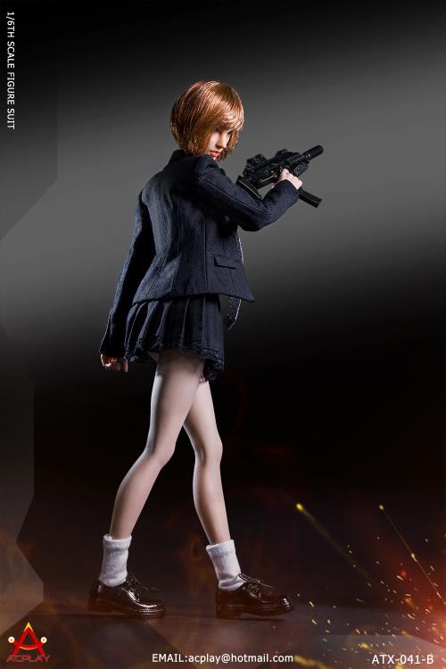 Battle Girl's Uniform (Black) 1/6 Scale Accessory Set Gallery Image 5