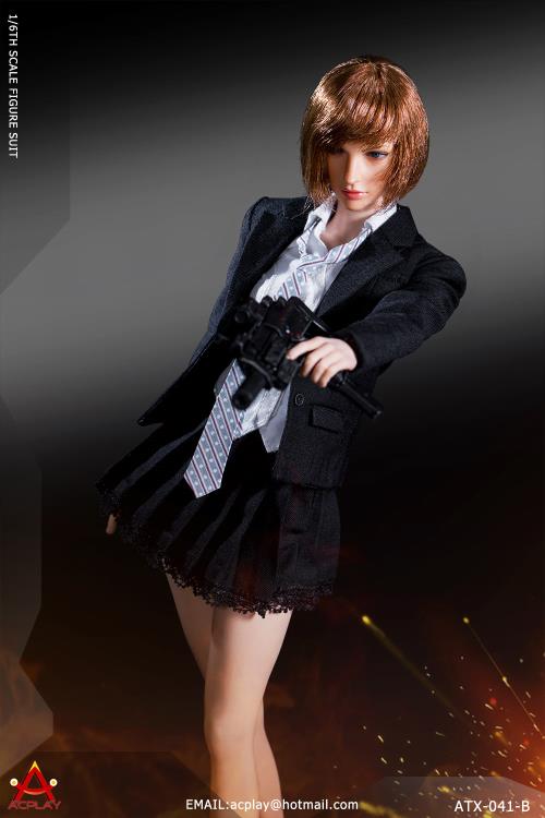 Battle Girl's Uniform (Black) 1/6 Scale Accessory Set Gallery Image 8