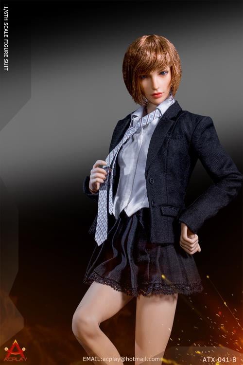 Battle Girl's Uniform (Black) 1/6 Scale Accessory Set Gallery Image 7