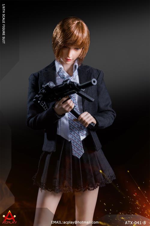 Battle Girl's Uniform (Black) 1/6 Scale Accessory Set Gallery Image 6