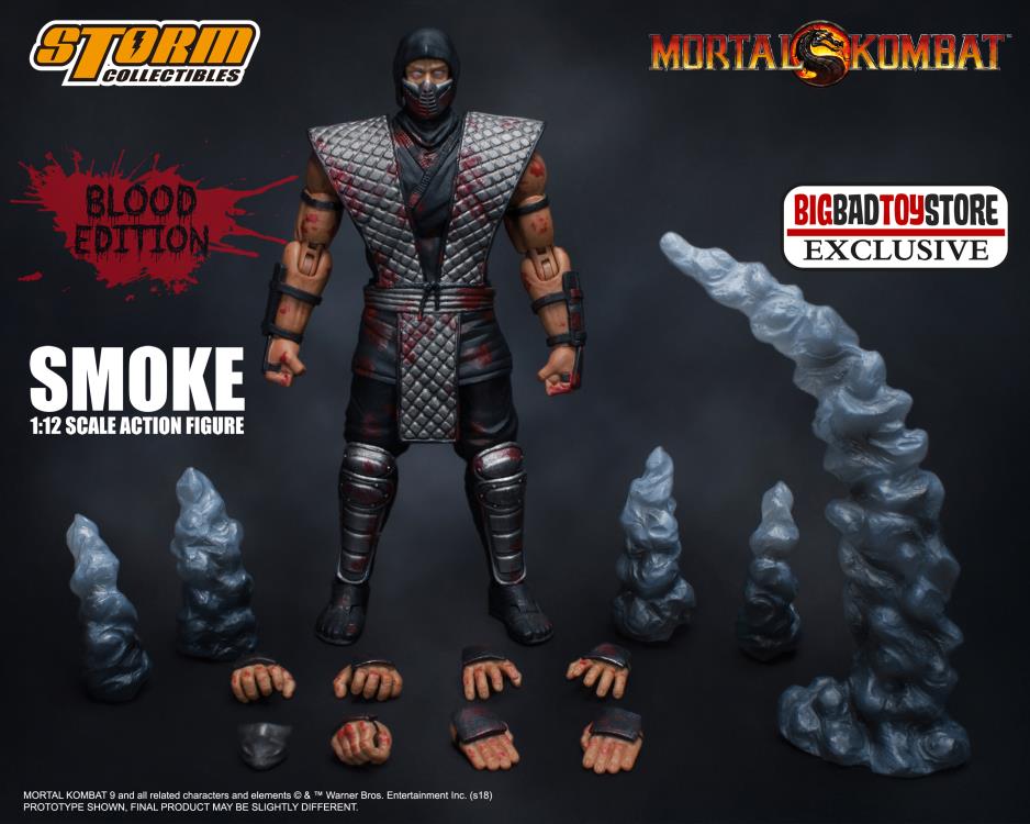 Mortal Kombat VS Series Smoke (Bloody Edition) 1/12 Scale BBTS Exclusive Figure Gallery Image 3