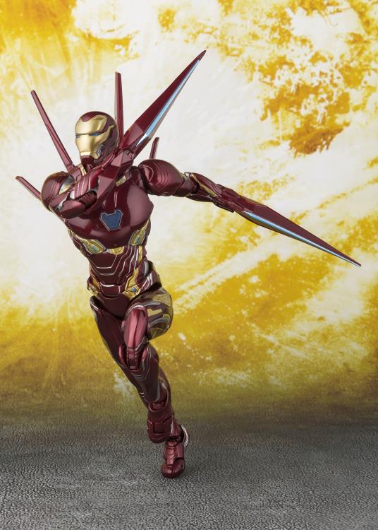 Avengers: Infinity War S.H.Figuarts Iron Man Mark L Action Figure With Nano-Weapon Set Gallery Image 7