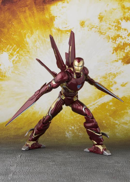Avengers: Infinity War S.H.Figuarts Iron Man Mark L Action Figure With Nano-Weapon Set Gallery Image 6