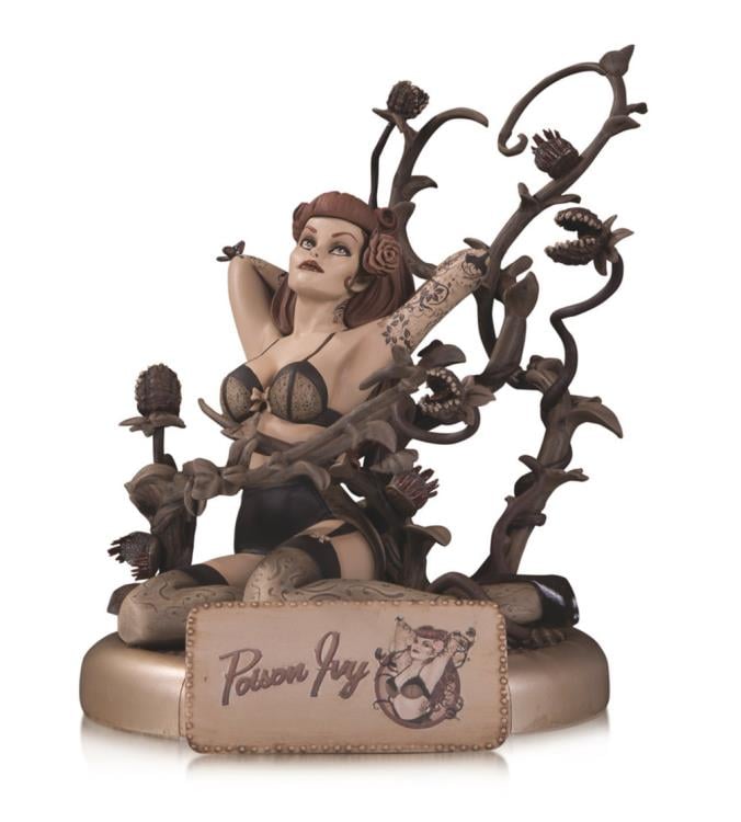 DC Comics Bombshells Poison Ivy (Sepia Variant) Limited Edition Statue Gallery Image 3